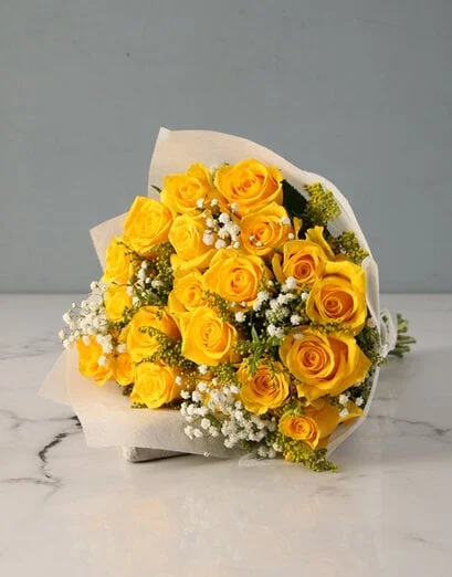 Exquisite Sunshine Rose Bouquet - Product image