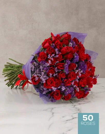 Extravagant Red Rose Bouquet - Product image