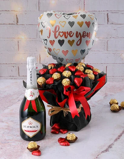Ferrero Rocher And Heart Chocs Arrangement - Product image