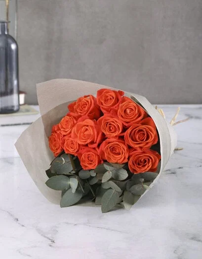 Fiery Orange Roses - Product image