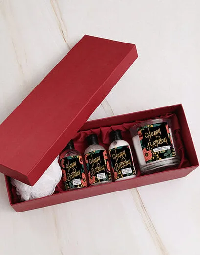 Floral Birthday Candle Gift Box - Product image