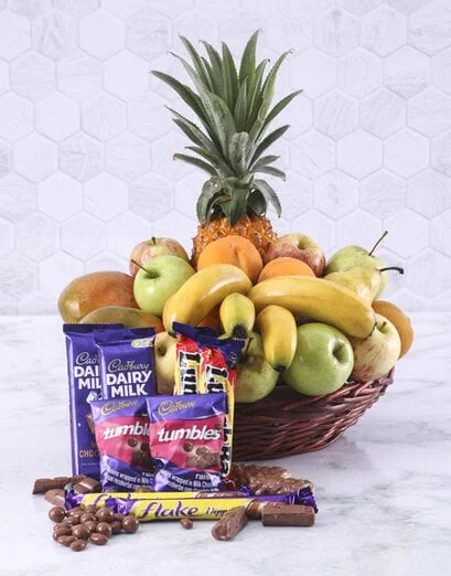 Fresh Fruit and Sweet Treats Basket - Product image
