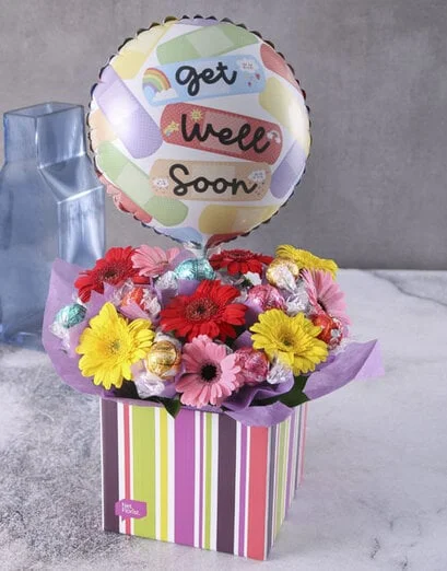 Get Better Soon Chocolates And Flowers - Product image
