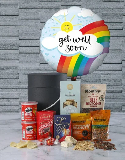 Get Well Snack Attack Balloon Hat Box - Product image