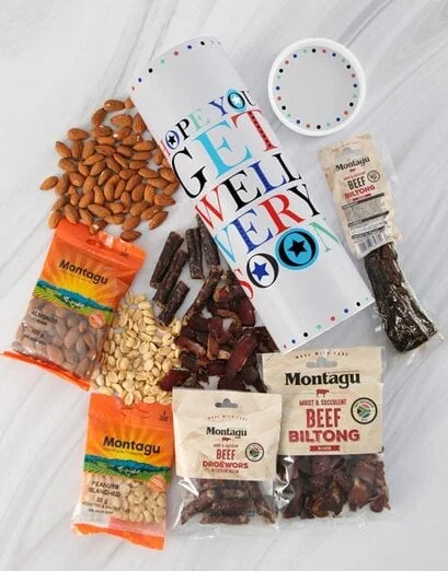 Get Well Soon Biltong And Nuts Tube - Product image