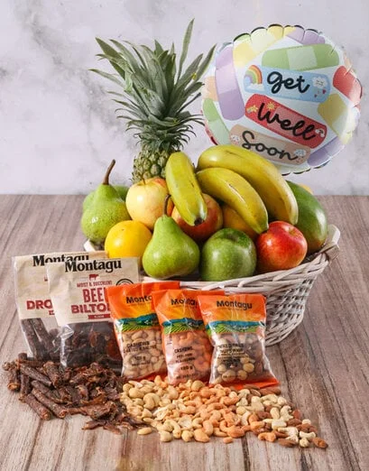 Get Well Soon Fruit and Snack Basket - Product image