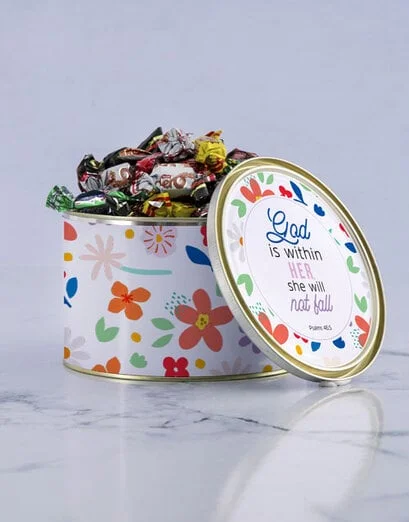 God Is Within Her Nestlé Treat Tin