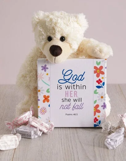 God Is Within Her Nougat Box And Teddy