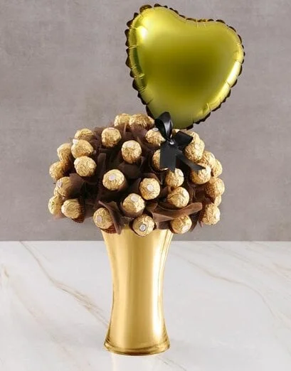 Gold Ferrero Edible Arrangement - Product image
