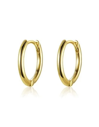 Gold Round Huggie Hoops - Product image