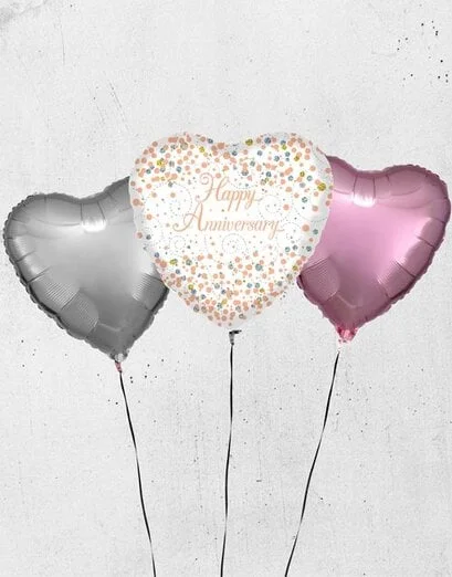 Golden Happy Anniversary Balloon - Product image