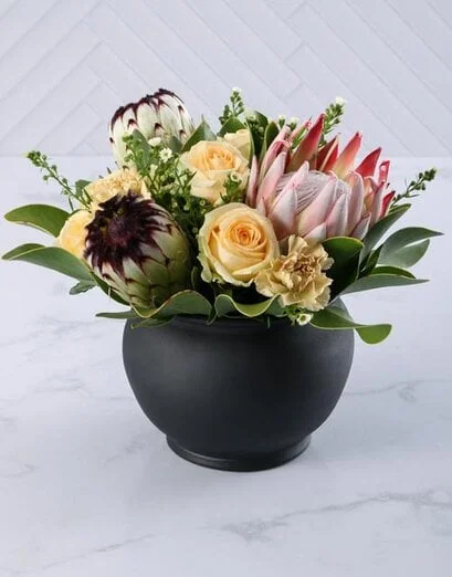 Graceful Rose and Protea Arrangement - Product image