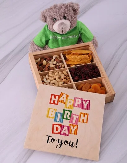 Happy Birthday To You Fruit And Nuts Treasure Box - Product image