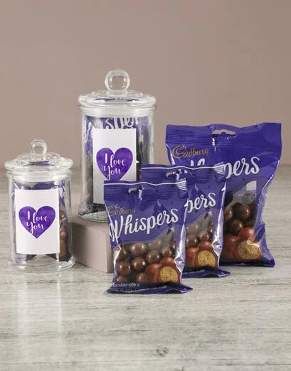 I Love You Purple Whispers Candy Jar - Product image