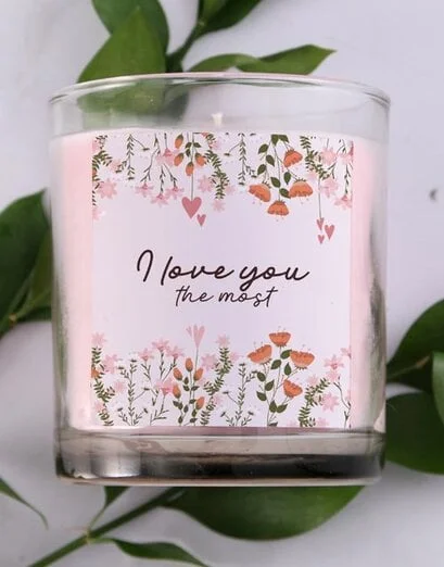 I Love You Vanilla Scented Candle - Product image