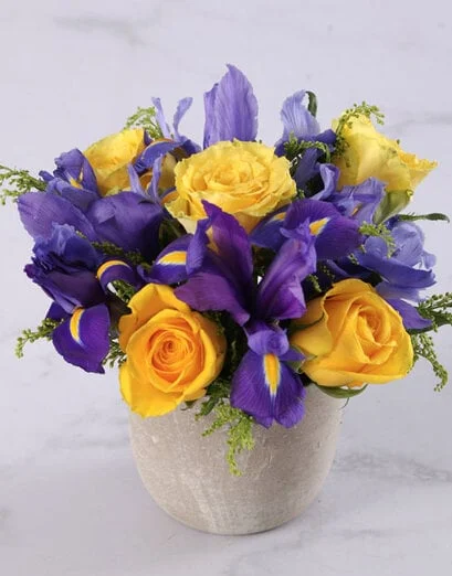 Iris and Rose Centrepiece - Product image