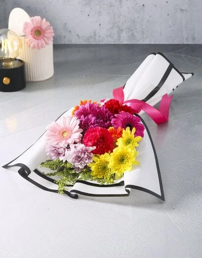 Joyously Vibrant Sunset Bloom Bouquet - Product image
