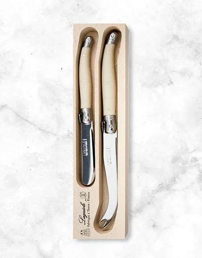 Laguiole Andre Verdier Duo Ivory Cheese Set - Product image