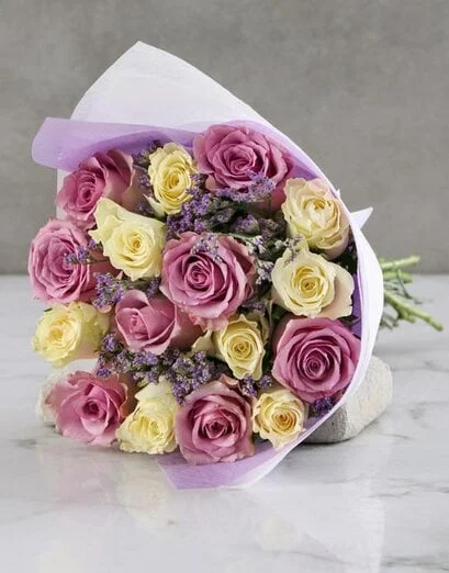 Lovely As White And Lilac Roses - Product image
