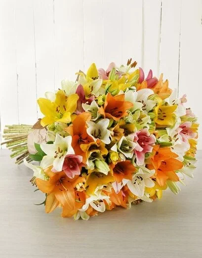 Mixed Asiflorum Lily Supreme Bouquet - Product image