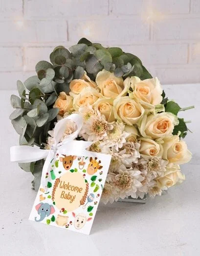 New Baby Pastel Rose Bouquet - Product image