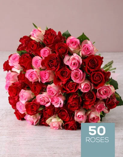 Opulent Mixed Roses Bouquet - Product image