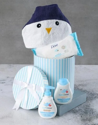 Penguin Baby Hooded Towel