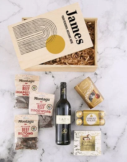 Personalised Abstract Art Gourmet Crate - Product image