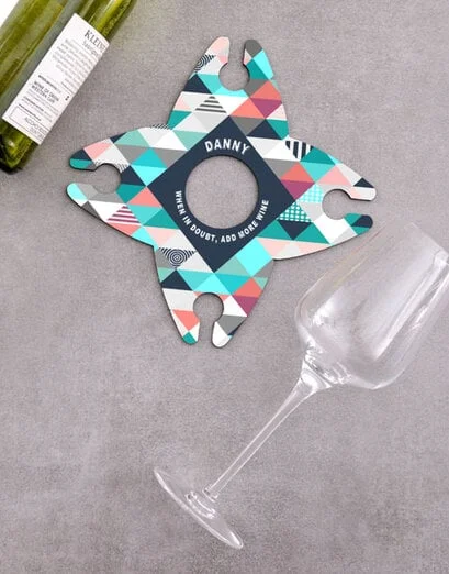 Personalised Add More Wine Glass & Bottle Holder - Product image