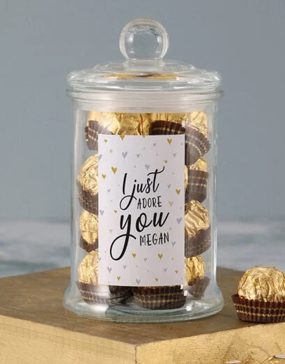 Personalised Adore You Ferrero Jar - Product image