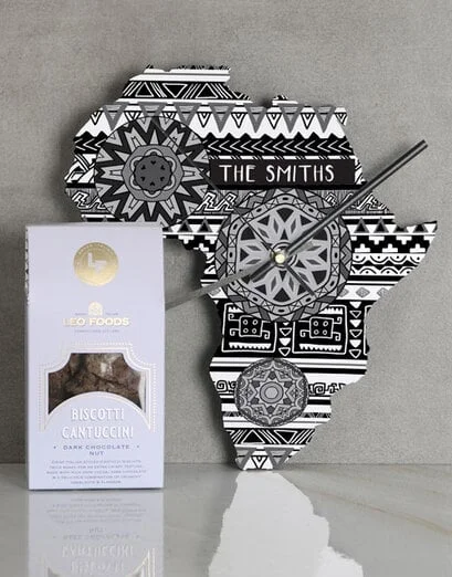 Personalised African Print Clock