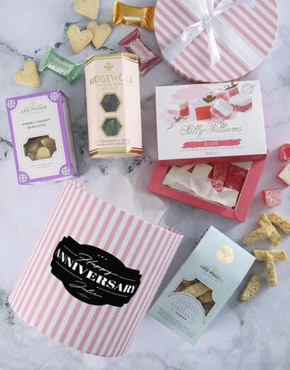 Personalised Anniversary Bites Hat Box - Product image