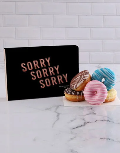 Personalised Apology Doughnuts - Product image