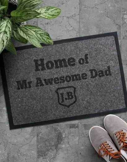 Personalised Awesome Dad Doormat - Product image