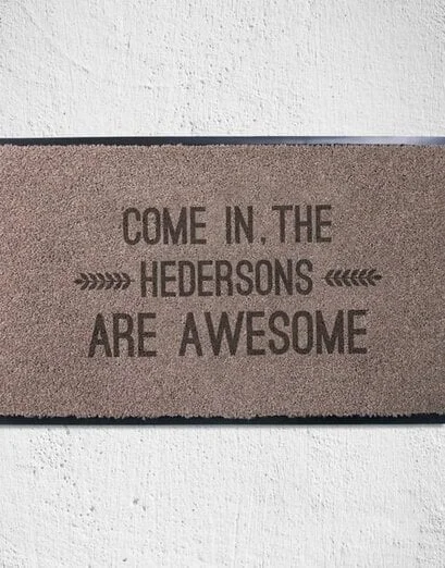 Personalised Awesome Doormat - Product image