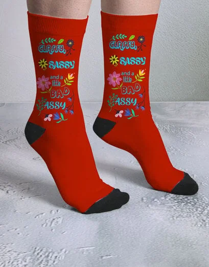 Personalised Bad Assy Red Socks - Product image