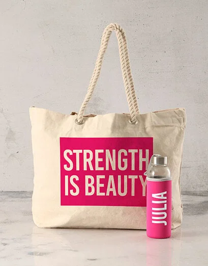 Personalised Beauty Waterbottle And Tote - Product image