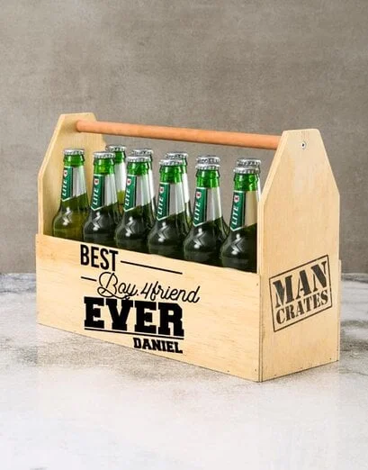 Personalised Best Guy Ever Beer Crate - Product image