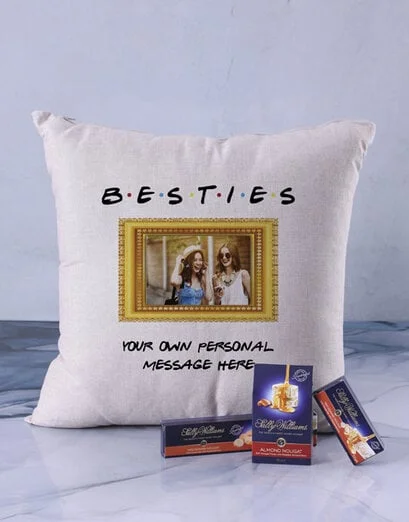 Personalised Besties Photo Scatter Cushion - Product image