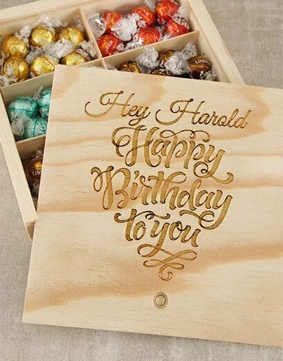 Personalised Birthday Choc Treasure Box - Product image