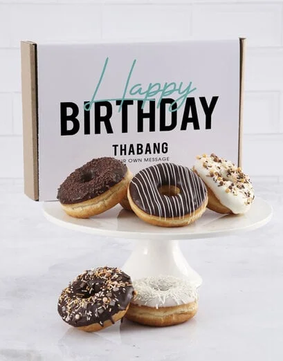 Personalised Birthday Duo Doughnut Box - Product image