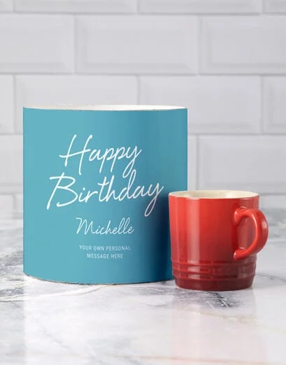 Personalised Birthday Le Creuset Mug Tube - Product image