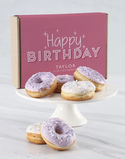 Personalised Birthday Pastel Doughnut Box - Product image