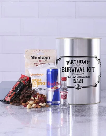 Personalised Birthday Survival Tin - Product image