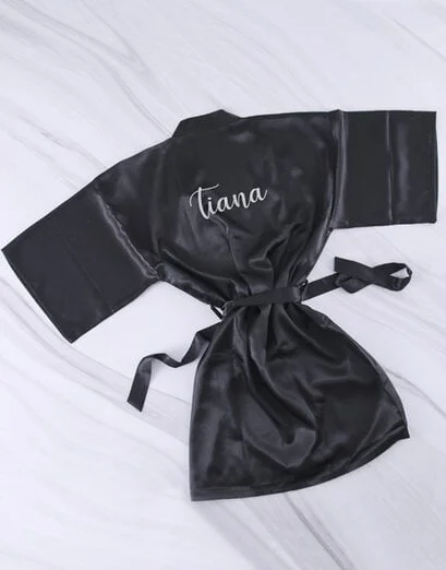 Personalised Black and Silver Gown