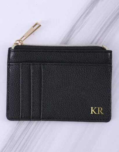 Personalised Black Cardholder Gift Set - Product image