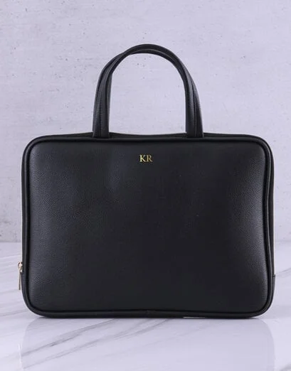 Personalised Black Laptop Sleeve Gift Set - Product image