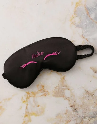 Personalised Black Lashes Eye Mask - Product image