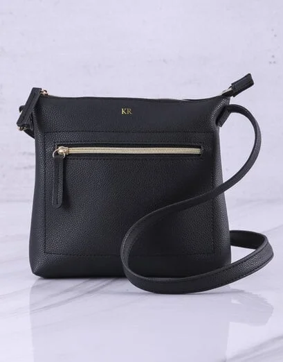 Personalised Black Slim Cross Body Bag Set - Product image