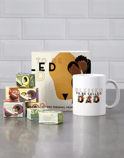 Personalised Blessed Dad Artistic Mug Tube - Product image